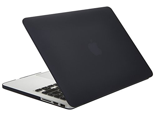 Macbook Pro 15 Retina Hülle,TECOOL [Ultra Slim Serie] Plastik Hartschale Schutzhülle Snap Case und Silicon Tastatur Abdeckung für Apple MacBook Pro 15,4 Zoll – Schwarz - 3