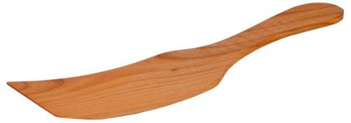 Hofmeister Holzwaren Pfannenwender, geschwungen, geölt, Länge: 245 mm, aus Kirschbaum-Holz