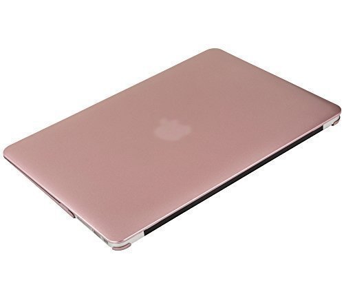 MOSISO Ultra Slim Plastik Hartschale Schutzhülle Snap Case für MacBook Air 13 Zoll (A1466 / A1369), Rose Gold - 6