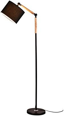 Floor lights Modern Rocker Arm Vertical Floor Lamp, Living Room Bedroom Study Creative Floor Lights ( Color : Black-Foot switch )