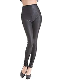 Amazon.co.uk: faux leather leggings: Clothing