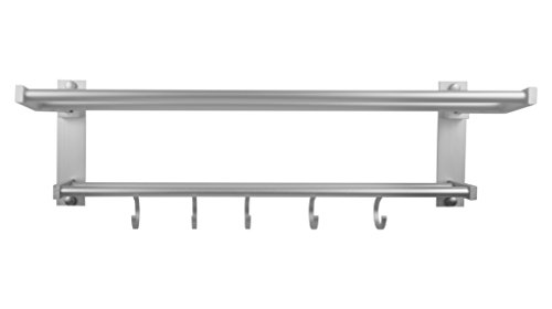 50cm Alu Handtuchhalter Badregal Wandregal Wandhandtuchhalter Bad Handtuch Regal - 5