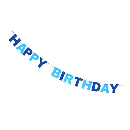 Generic 2.8m HAPPY BIRTHDAY , Alles Gute Zum Geburtstag , Filz Wimpel Fahnen Girlande Banner Kind Baby Geburtstag Partei Dekor - 4