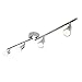 Produktbild LED Deckenleuchte Schwenkbar Deckenlampe 230V Deckenstrahler inkl. 4x 4 W Warmweiß GU10 Deckenspot 4 flammige Leuchten, 83 x 17 x 9 cm