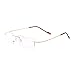 Royal Son Rimless Rectangular Spectacle Frame For Men And Women (RS04960ER|50|Transparent) RS.399.00