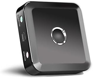 Bluetooth 4.0 Transmitter / Receiver, Bluetooth Transmitter, 2-in-1 Wireless Audio Adapter for TV, Home/Car Stereo, Speaker, PC and more (Pair 2 At Once, Re-pair, AptX Low Latency &amp; 3.5mm Audio Jack)