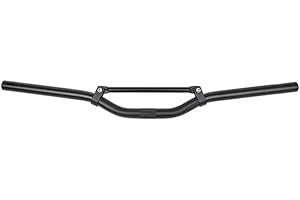 STREETPARTS24 22mm Enduro Lenker Downhill Matt Schwarz passend für Yamaha Aerox, Peugeot Speedfight 1 & 2 – Verbesserte Handhabung und Kontrolle