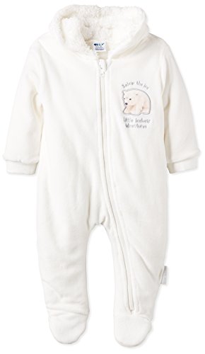 Dirkje Baby Boys Babysnowsuit Hooded Long Sleeve Onesie, White (offwhite), Newborn (Manufacturer size: 50)