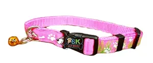 PSK PET MART Adjustable Soft Nylon Cartoon Printed Collar for Puppies & Kitten,15MM (Color May Vary)