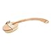 Monkeybrother Natural Wood Back Scrub Massage Tool Shower Brush with Detachable Long Handle for Spa Body Bath