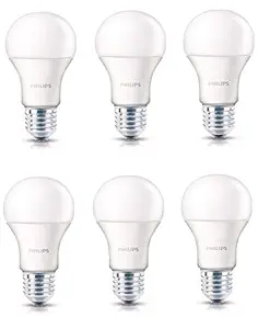PHILIPS 14-Watts e27 LED Yellow Bulb, Pack of 6