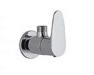 LAYSAN Fusion Brass Disk Angle Cocke for Bathroom Angle Valve for Geyser Angle Wall for Bathroom Angle Cocke for wash Basin Brass Angle Valve for wash Basin with Wall Flange and Teflon Tape (1)