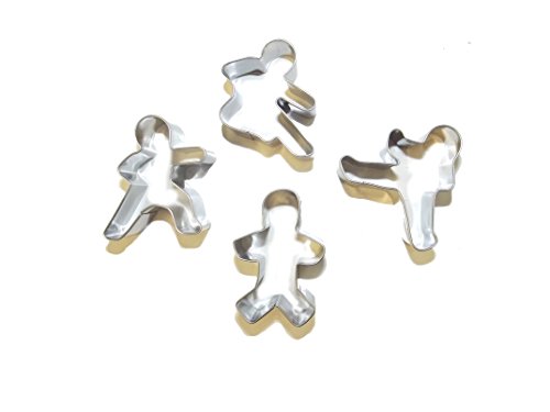 4-teiliges Ninja Ausstechformen Set Ausstecher für Kekse oder Lebkuchen