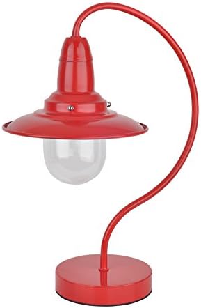 Fishermans Table Lamp Vintage Style Metal / Glass Arc Lights Bedside Lamps (MT1658D01-RED)