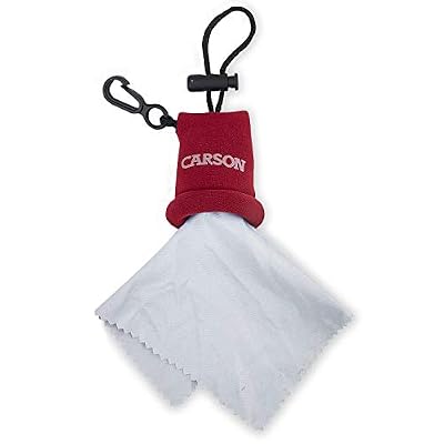 Carson Stuff-It Chiffon Nettoyant En Microfibre Pour Lentilles Et Écrans - Rouge