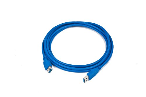 GEMBIRD CCP-USB3-AMAF-6 High End USB 3.0 Verlaengerungskabel USB A Stecker auf USB A Kupplung 1,8m Blau
