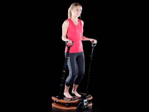 skandika Home Vibration Plate 300, robuste Heim Vibrationsplatte in Holzoptik mit leistungsstarkem DireDirectDrive-Antriebssystem und kraftvollen 3D Vibrationen, braun/schwarz - 5