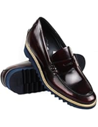 ZERIMAR Zapatos con alzas interiores de 8 cm Fabricados en piel de alta calidad Estilo casual 100% piel