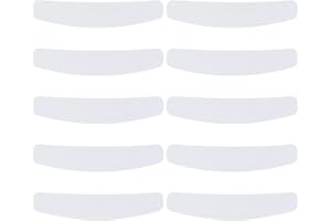 HOBBIESAY 10Pcs White Tab Collar Replacement for Clergy Shirt Plastic Tab Collar Inserts for Priest Shirt for Men and Women Collar Card Accessory,16.1x3.2cm/6.34x1.26 Inch