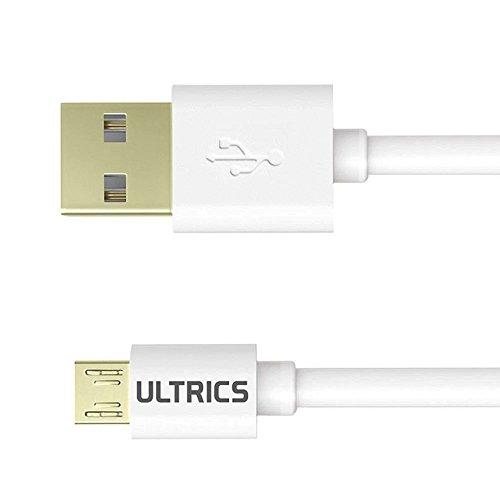 ULTRICSÂ® Cavo Micro USB, QualitÃ  Premium A Maschio USB 2.0 a Micro B Connettore Carica Rapida Caricabatterie Cavetto, Placcato Oro Corto Power Bank Charger Samsung Android Caricatore - 30cm