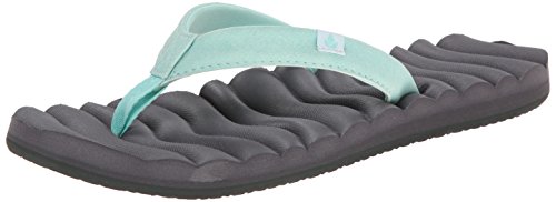 Reef Women's Super Swell Flip Flop, Grey, 9 M US