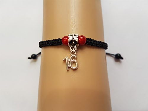 16 bracelet - red beads