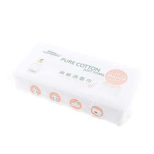 50sheets Cosmetic Cotton Towel Disposable Washcloths Cleansing Cloths
