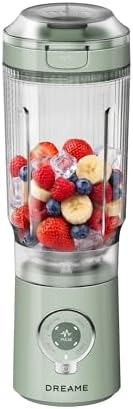DREAME PortFresh Frullatore Portatile, Base Rimovibile, Ricarica Rapida, Bicchiere 880 ml Senza BPA (Capacità 500 ml), 5 Funzioni Preimpostate, Modalità di Autopulizia, Lavabile in Lavastoviglie,Verde