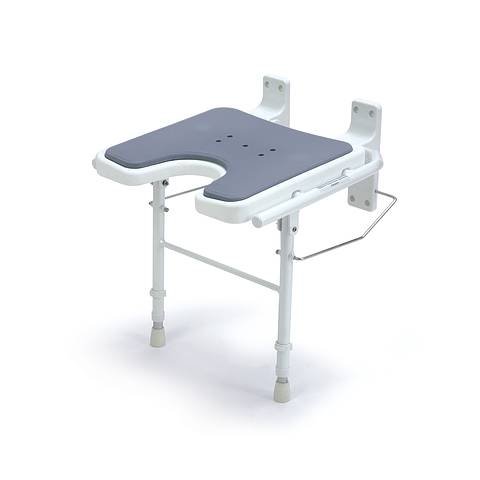 Dietz Duschklappsitz 9404-A mit Sitzpolsterung Duschstuhl Duschsitz Klappsitz