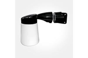 Eterna WGLEDBK 'Wellglass' Style Corner Mounted Light Fitting 9.5W (Black)