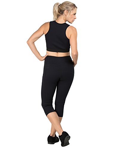 Delfin Spa Fitness Capri-Hose mit Wärme-Effekt (Schwitzhose) – aus Neopren mit Biokeramik Fasern - 4