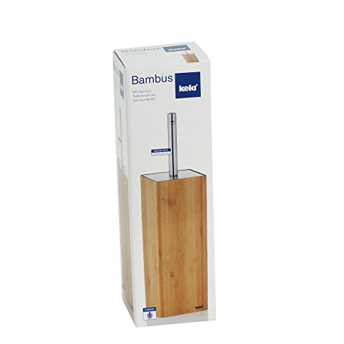 KELA 20831, WC-Bürste und Behälter, WC-Garnitur, Bambus Holz, Bambus, Braun - 5