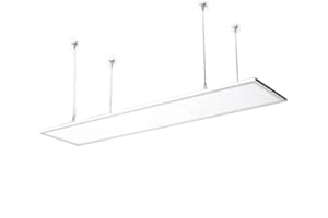LEDKIA LIGHTING Pannello LED 120x30cm 40W 4000lm + Kit di Sospensione 3000K Individuale Bianco Caldo
