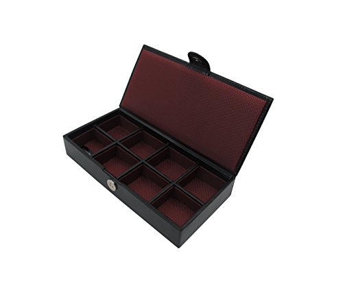 Box für Manschettenknöpfe und Ringe mit bis zu 8 Abteilen, Handgefertigt in Echt Leder, Hervorragende organisations Box by Cordays CDM-00004 - 4