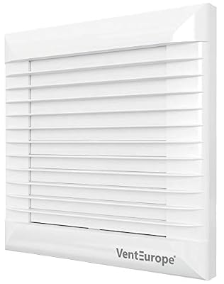VENTEUROPE 100 mm Volet Automatique VMC, Extracteur d'air,97 m3/h, 14 W,Pour Salle de bain, Cuisine, WC,Bureau, Silencieux, Haute qualité, Faible consommation,Garantie 5 ANS
