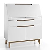 Ein echtes Allroundtalent mit viel Stauraum - der Sekretär lässt sich als Schreibtisch oder Kommode nutzen und ist ein modischer Blickfang