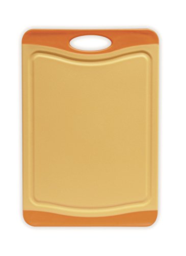 Excelsa Security Schneidebrett antibakteriell Kunststoff, Orange/Gelb/Grün/Hellblau, 29 x 20 x 2 cm - 2