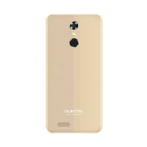 OUKITEL C8 4G Smartphone Ohne Vertrag 5,5 Zoll (18:9 VerhÃ¤ltnis Vollbild) 2.5D HD IPS Android 7.0 Dual SIM MT6737 Quad Core 2GB RAM+16GB ROM 3000mAh 13MP+5MP Kameras Fingerabdruck(Golden)