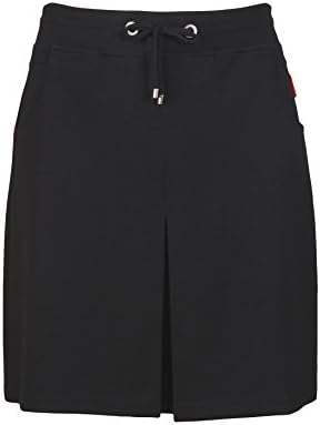 XFORE Womens Jersey Hidden Pleat Midi Skirt Pasadena in Black, size M
