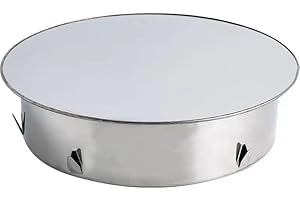 Beekeg Coperchio per foro per camino, coperchio per tubo di fumo/stufa, chiusura per tubi di stufa, coperchio per tubi da forno in acciaio inox ignifugo, diametro 80 mm