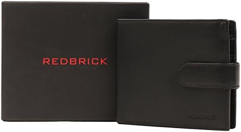Locker Luxury Men's Organiser Black Trifold Leather Wallet RFID 13 Card Sections 1 Coins Pocket - 3 Large Multi Use Compartments 2 Currency Notes Compartments 1 Zip Section with Tab Closure