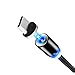 Produktbild Fornateu 1M Nylon LED magnetischer USB-Kabel Schnelllademagnet Ladegerät Micro-USB-Kabel Ersatz für Samsung S6 S7 Rand