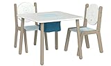 🕊 MATERIAL SEGURO CERTIFICADO: este paquete llega sin ningún olor, con todas las esquinas redondeadas para dar una superficie lisa para evitar posibles ropas o rasguños en la piel. El material de madera y pinturas utilizado es estricto para los estándares de seguridad de juguetes EN-71 CE en Europa y ASTM F963 en EE. UU. ¡Esta mesa para niños excelente y multiusos como mesa de comida para bebés o mesa para jugar vale la pena el dinero que pagas! ¡Agrega a tu carrito ahora!