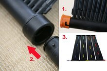 Miganeo® Pool Solarmatte LDPE 0.7 x 6 m, für Pools bis 20 cbm Wasserinhalt, Schlauchanschluss 32/38 mm - 9