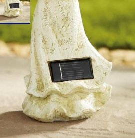 Outdoor Garten Solar-Laterne mit Engel und Flügel & Amber LED - 3