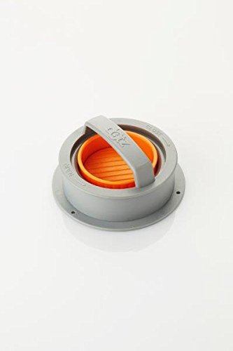 Point-Virgule Dotz 2 in 1 Hamburgerpresse Burgerpresse Pressen, für kleinere Burgerpetties mit Ø 7cm und große Petties mit Ø 10cm, aufeinander stapelbar – in Grau/ Orange
