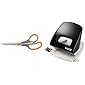 Amazon Basics Schere mit weichem Griff, 20 cm, Titan-Scherenblätter, 1 Stück & Leitz Locher, 25 Blatt, Anschlagschiene…
