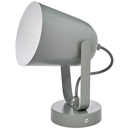 Umi. by Amazon, applique da parete, design moderno, in metallo, grigia, 25,4 cm