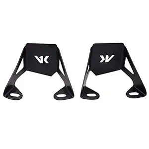 R.J.VON Shocker Fog Clamp Light Brackets for Inerceptor & Himalayan All Models, Set of 2. (Black).