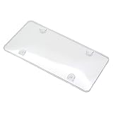 Abdeckungsgröße: 12 B Baosity Kennzeichenhalter Nummernschildhalter Kennzeichenhalterung für alle USA- und Kanada-Kfz-Kennzeichen - Klar